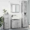 vidaXL Bathroom Furniture Set 4 pcs Concrete Grey Engineered Wood