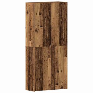vidaXL Shoe Cabinet 80 x 35.5 x 180 cm Engineered Wood Brown
