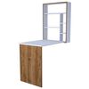 Homemania Desk Magicbox 62x16x82cm White and Walnut