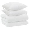 vidaXL Winter Duvet with Pillow 3 pcs White Microfiber