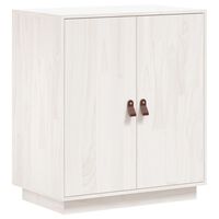 vidaXL Sideboard White 65,5x40x75 cm Solid Wood Pine