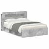 vidaXL Bed Frame with Storage Concrete Grey 140 x 200 cm
