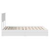 vidaXL Storage Bed with Headboard White 150 x 200 cm Engineered Wood