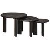 vidaXL Nesting Coffee Tables 3 pcs White Solid Mango Wood