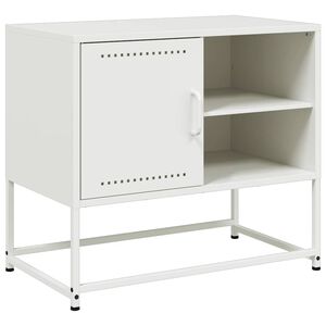 vidaXL TV Cabinet White 68x39x60.5 cm Steel