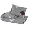 vidaXL Duvet Cover Set Grey 260x220 cm Cotton