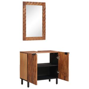 vidaXL Bathroom Sets with Storage Acacia Brown Winish Solid Mango Wood