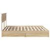 vidaXL Storage Bed with Drawer Sonoma Oak 180 x 200 cm Engineered Wood