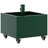 vidaXL Parasol Base with Planter Green 45 x 45 x 45 cm Steel