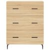 vidaXL Sideboard Sonoma Oak 69.5x34x90 cm Engineered Wood