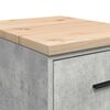 vidaXL Garage Storage Cabinet Concrete Grey 40x51x85 cm Solid Wood Pine
