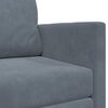 vidaXL Sofa Bed Dark Grey 124 x 204 x 61 cm Velvet