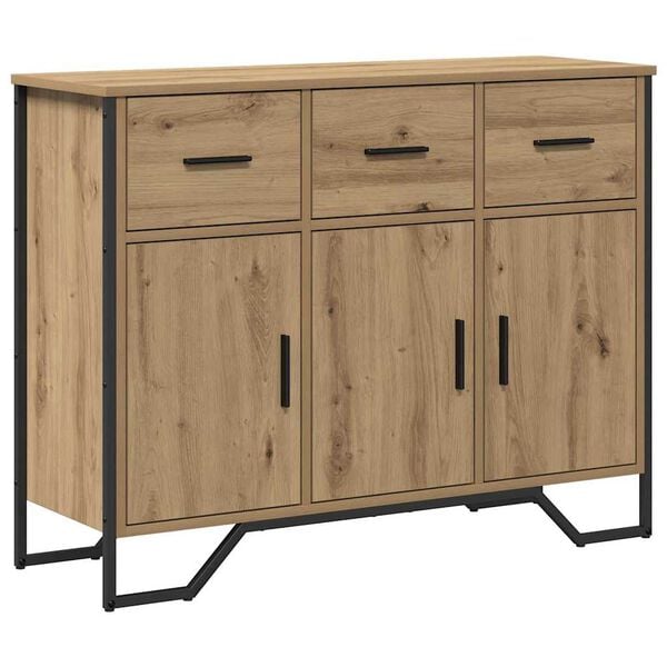 vidaXL Sideboard with Drawer Artisan Oak 97 x 32.5 x 74.5 cm