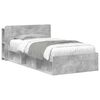 vidaXL Bed Frame with Storage Concrete Grey 100 x 200 cm