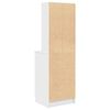 vidaXL Bedside Cabinet White 39x35x125 cm Engineered Wood