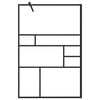 vidaXL Walk-in Shower Wall with Clear ESG Glass 115x195 cm Black