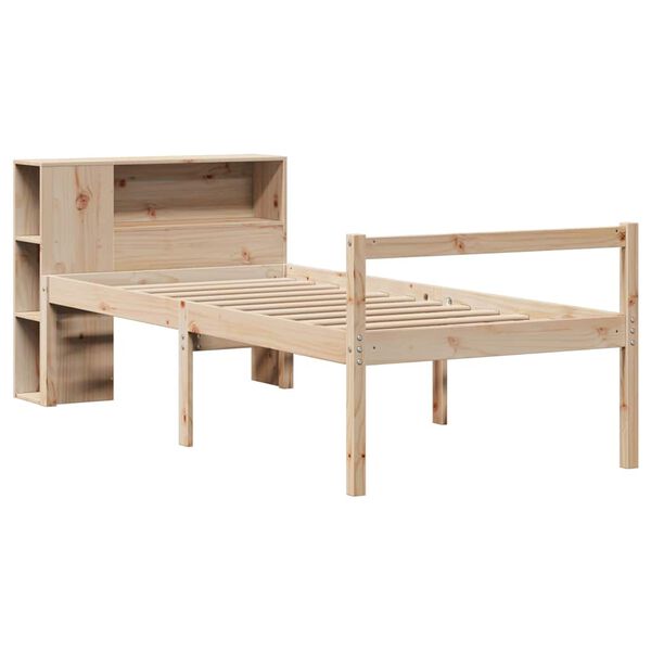 vidaXL Bookcase Bed without Mattress 100x200 cm Solid Wood Pine