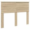 vidaXL Bed Frame with Headboard Sonoma 120 x 200 cm Solid Pine Wood