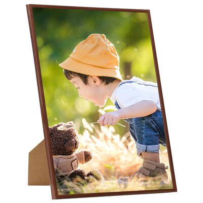vidaXL Photo Frames Collage 3 pcs for Wall/Table Bronze 21x29.7 cm MDF