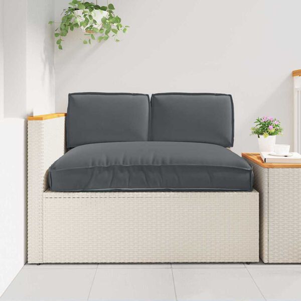 vidaXL Pallet Cushion Set 3 pcs Anthracite 120 x 80 x 12 cm