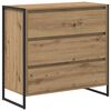vidaXL Sideboard Artisian Oak 79 x 36 x 75.5 cm Engineered Wood