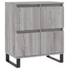 vidaXL Sideboards 2 pcs Grey Sonoma Engineered Wood