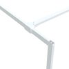 vidaXL Walk-in Shower Wall White 90x195 cm Clear ESG Glass