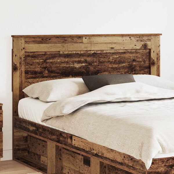 vidaXL Headboard with Headboard Old Wood 160 cm Engineered Wood