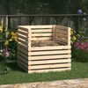 vidaXL Composter 80x80x78 cm Solid Wood Pine