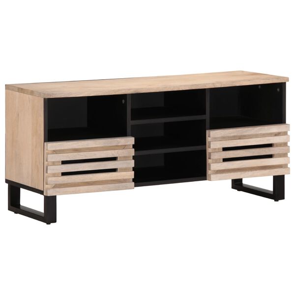 vidaXL TV Cabinet 100x34x46 cm Solid Wood Mango