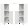 vidaXL Bathroom Furniture Set 4 pcs High gloss white Engineered wood