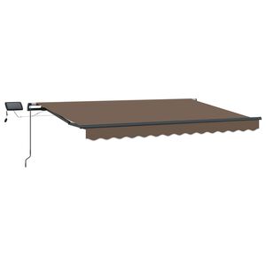 vidaXL Retractable Awning Taupe 450 x 300 cm Fabric and Aluminium