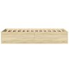 vidaXL Bed Frame without Mattress Sonoma Oak 90x190 cm Single