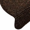 vidaXL Stair Mats Self-adhesive 20 pcs 65x21x4 cm Brown Half Round Large