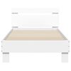 vidaXL Bed Frame without Mattress with Headboard White 90x190 cm Single
