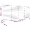 vidaXL Wall Headboard White 206x3x91.5 cm Solid Wood Pine