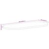vidaXL Table Top 140x60x3.8 cm Oval Solid Wood Rough Mango