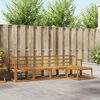 vidaXL Outdoor Sofa Set 5 pcs Natural Solid Acacia Wood