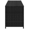 vidaXL Garden Storage Box Black 150x50x60 cm Poly Rattan