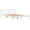 vidaXL Bed Frame without Mattress White 120x200 cm Solid Wood Pine