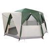 vidaXL Cabin Tent with Roof with Storage Green 425 x 396 x 222 cm