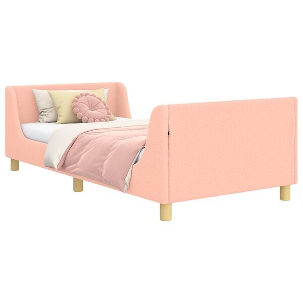 vidaXL Children's Bed Frame with Headboard Pink 80 x 200 cm