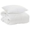 vidaXL All-Season Duvet with Pillow 2 pcs White Microfiber