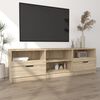 vidaXL TV Cabinet Sonoma Oak 150x33.5x45 cm Engineered Wood