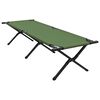 vidaXL Folding Camping Bed 2 pcs Green 193 x 69 x 45 cm Oxford fabric
