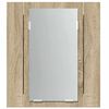vidaXL LED Bathroom Mirror Cabinet Sonoma Oak 40x12x45 cm Acrylic