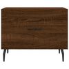 vidaXL Coffee Table Brown Oak 50x50x40 cm Engineered Wood