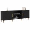 vidaXL TV Cabinet Black oak 150 x 30 x 50 cm Engineered wood