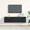 vidaXL TV Cabinet Black Oak 120x30x30.5 cm Engineered Wood