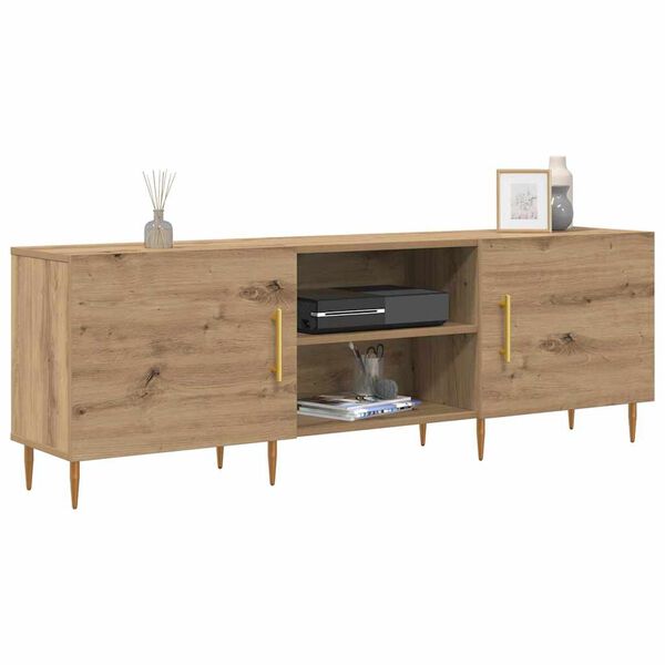 vidaXL TV Cabinet Artisan oak 150 x 30 x 50 cm Engineered wood